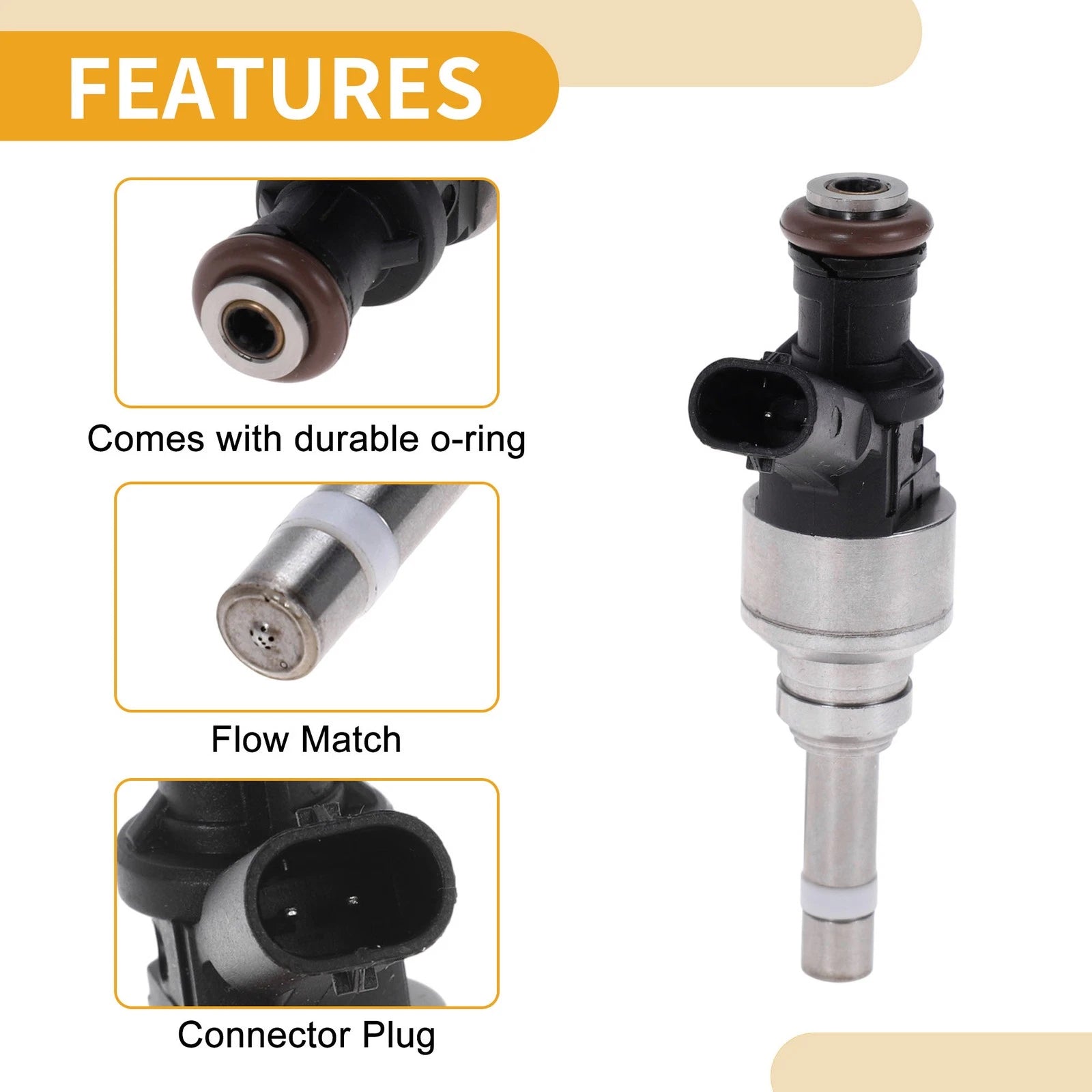 1 Pc No.079036N Fuel Injector for Audi A8 (2012–2017)