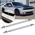 2-Piece Chrome Front Bumper Splitter Tie Bars for Dodge Charger Challenger (2015–2021)