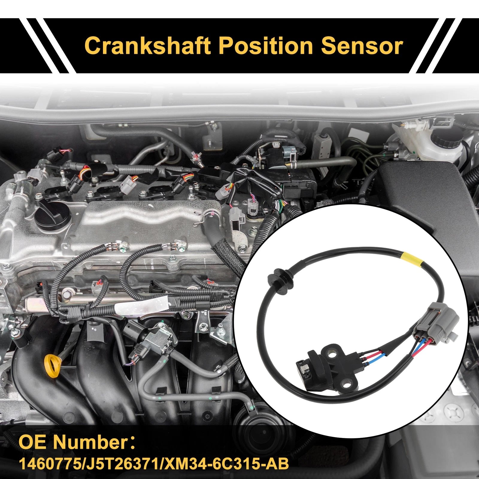 Crankshaft Position Sensor for Ford Ranger 2.5D 2.5TD 12V (1998–2006)