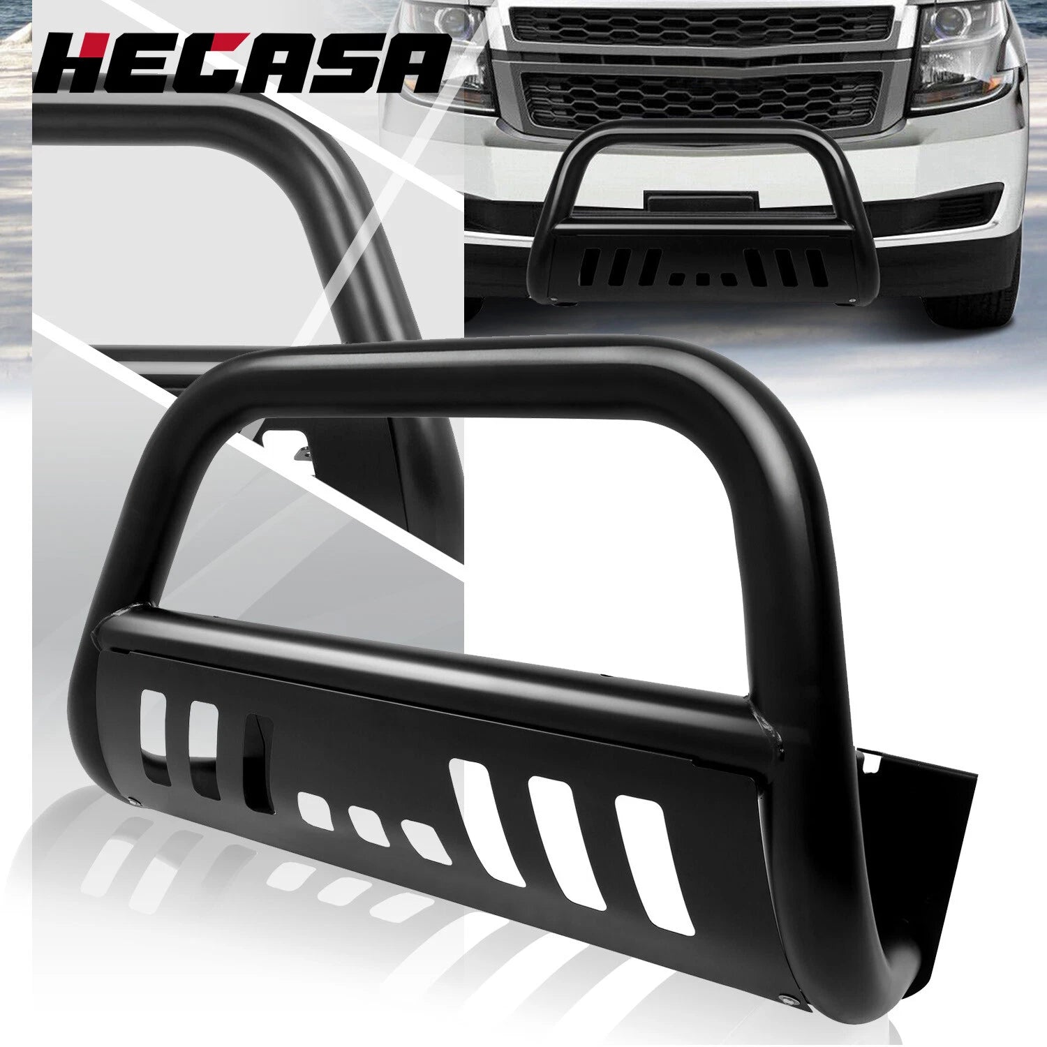 3" Front Bull Bumper Bar Brush Guard for Silverado/Sierra/Tahoe/Yukon (1999–2007)