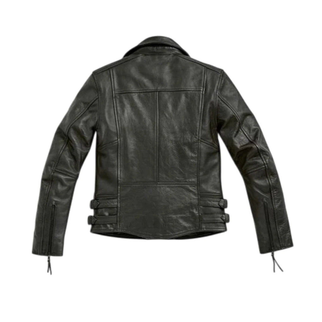 FlatTwin Black Leather Motorcycle Jacket for BMW (Men's, Size M)
