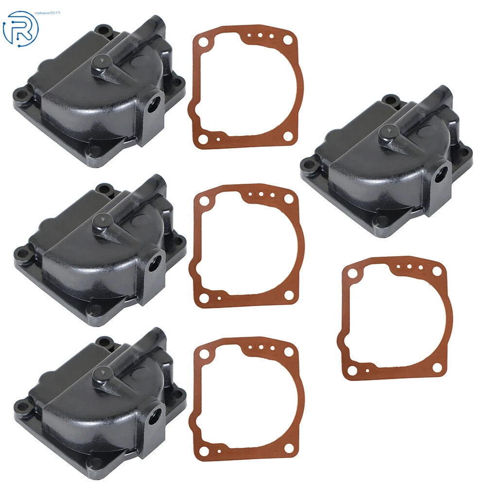 Set of 4 Carburetor Float Chamber Bowls for Johnson 90-175hp (1990–2000)