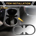 Front Central Cup Holder Cover for Chevy Colorado (2023–2024) Carbon Fiber