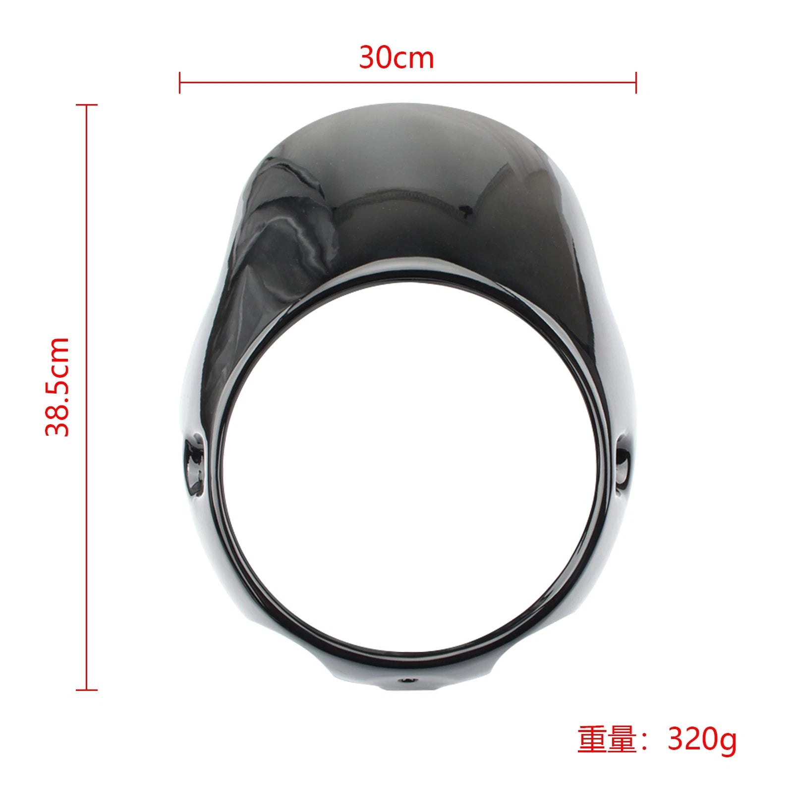 Headlight Fairing Windshield Cover for CB150 Bonneville T100 (2001–2023) Gloss Black