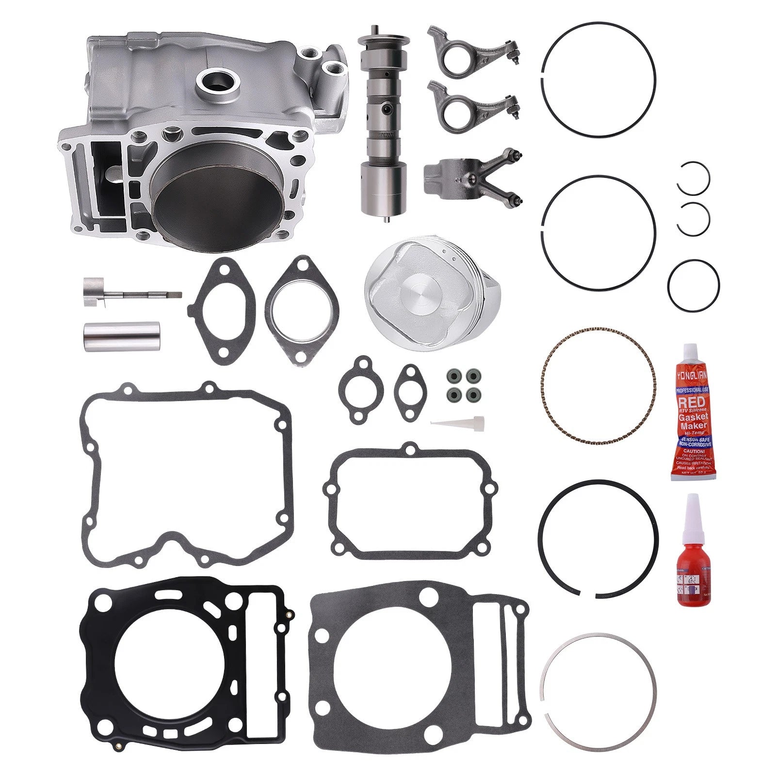 Cylinder Piston Top End Kit w/ Camshaft Arm for Polaris Ranger 500 (2006–2012)