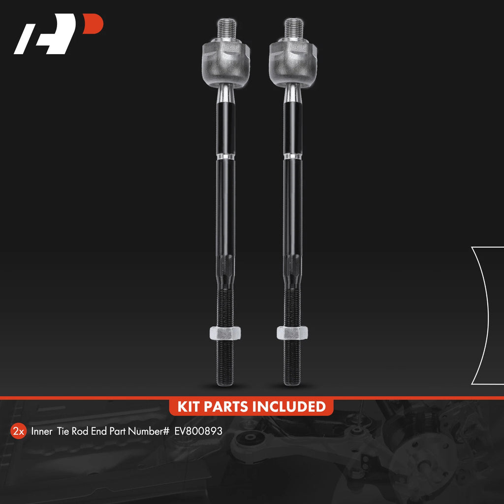 2X Inner Tie Rod End for Ford Explorer (2011–2017) Lincoln MKT (2013–2019)