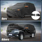 Waterproof Car Cover for Toyota Highlander (210D-PU, Black)