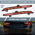 2X Rear Bumper Reflector LED Brake Turn Signal Light for Honda Accord (2018–2022)