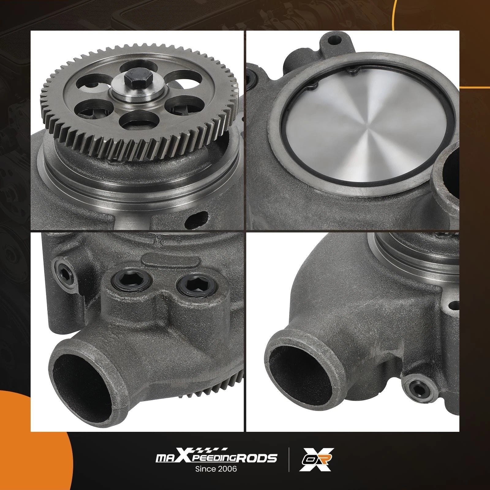Heavy Duty Gear Driven Water Pump for Detroit Diesel Series 60 (1992–2007)