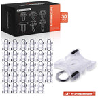 30x Window Regulator Retainer Clips for BMW E32 (1989–1994)