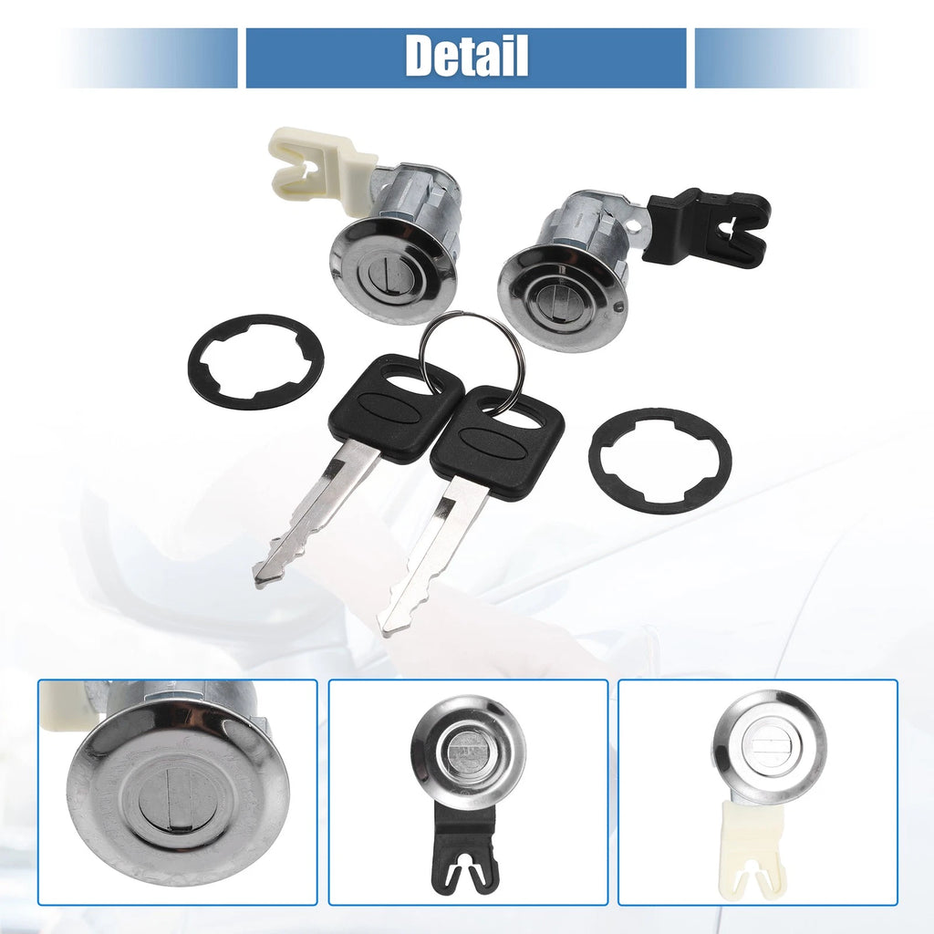 Door Lock Cylinder with Keys Set Replacement No.XL2Z7821990AC for Ford E150 (2004–2014)