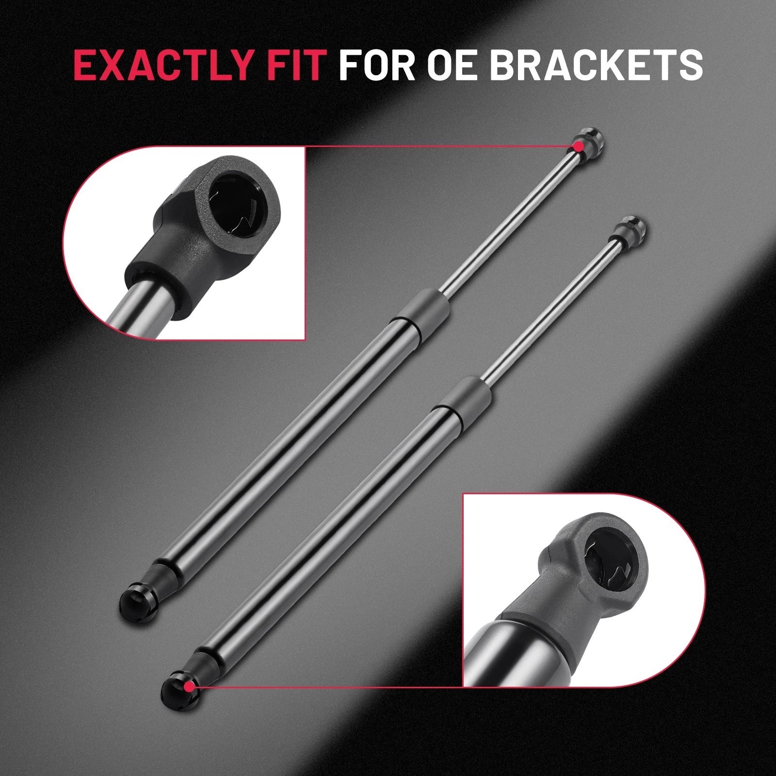 2X Rear Glass Struts for Land Rover LR4 (2010–2016) & Discovery (2014–2016) 6614