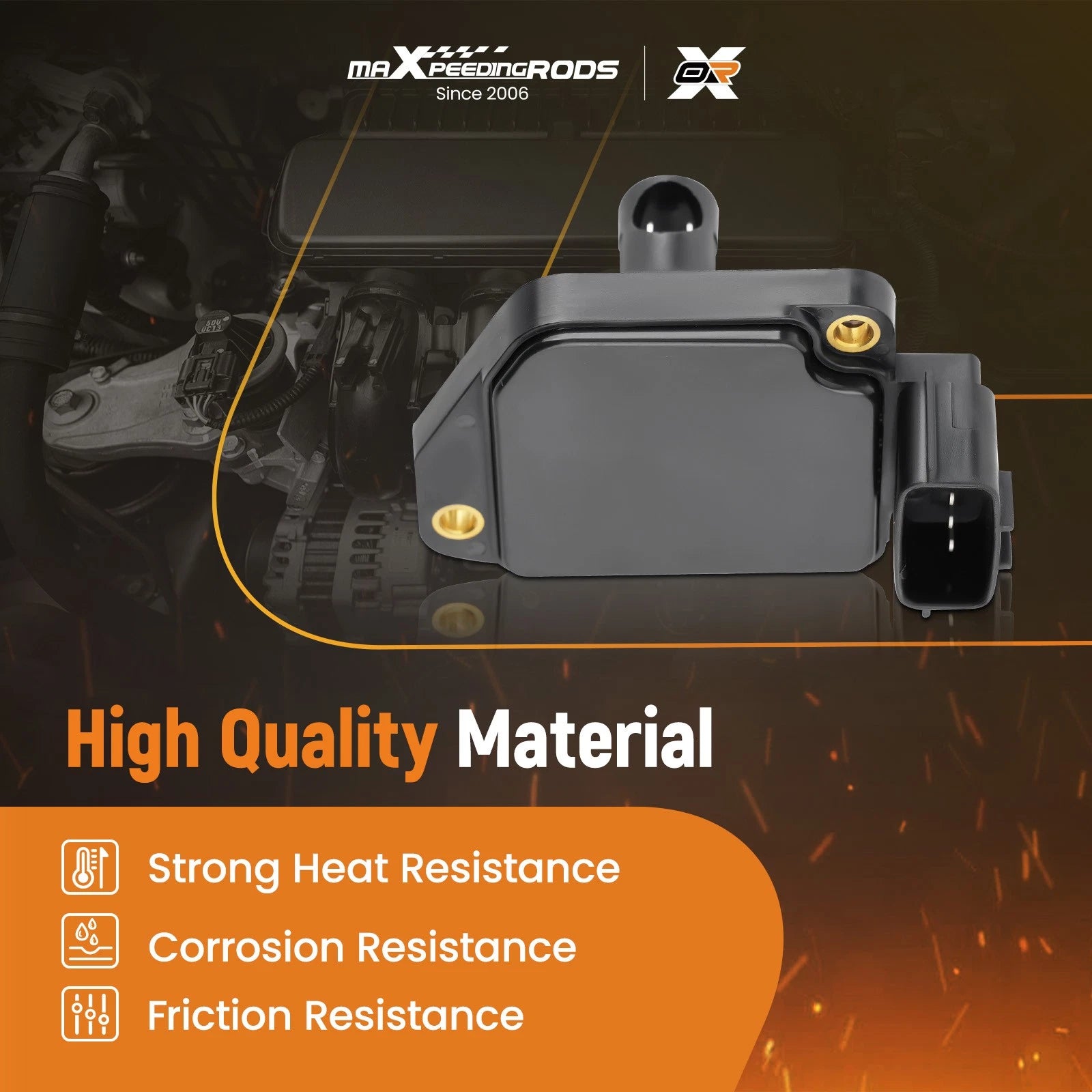 Mass Air Flow Sensor for Nissan Frontier, Xterra 2.4L, 3.3L (AFH55M-12)