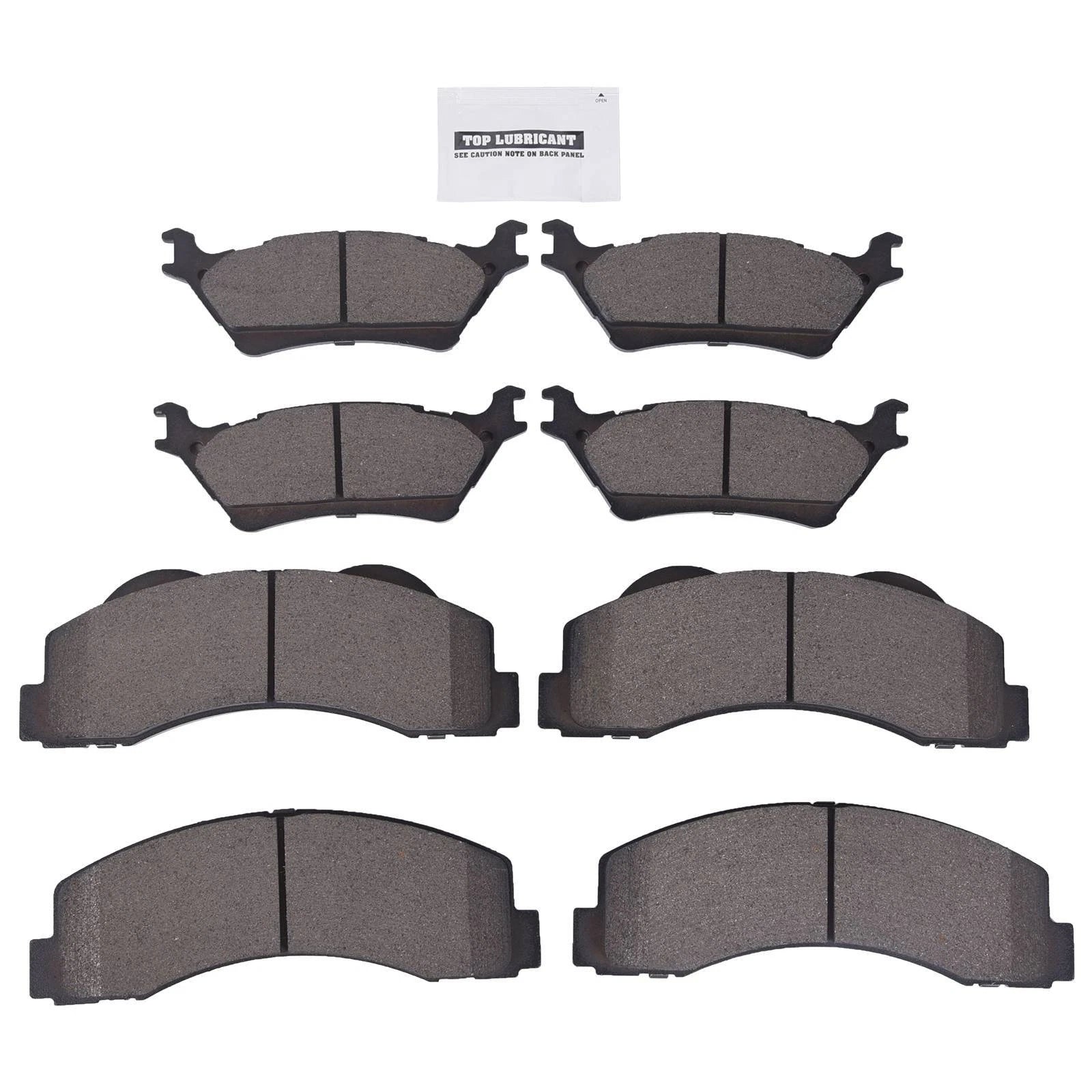 Set of 8 Ceramic Brake Pads for Ford F150 (2012–2020)