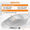 2X Roof Moulding Trim Weatherstrip for Toyota Camry (2007–2011) 75556-06030