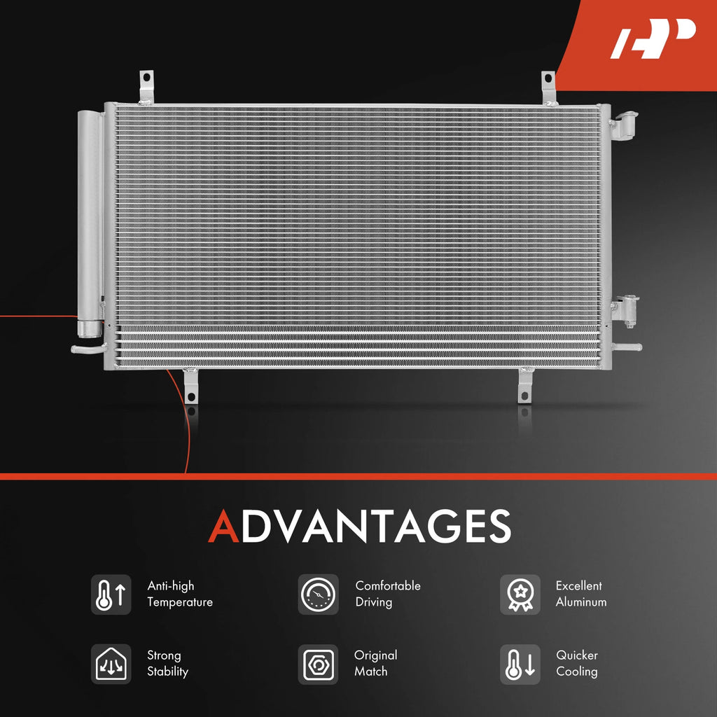 A/C Condenser with Drier & Bracket for Chevrolet (2012-2015)