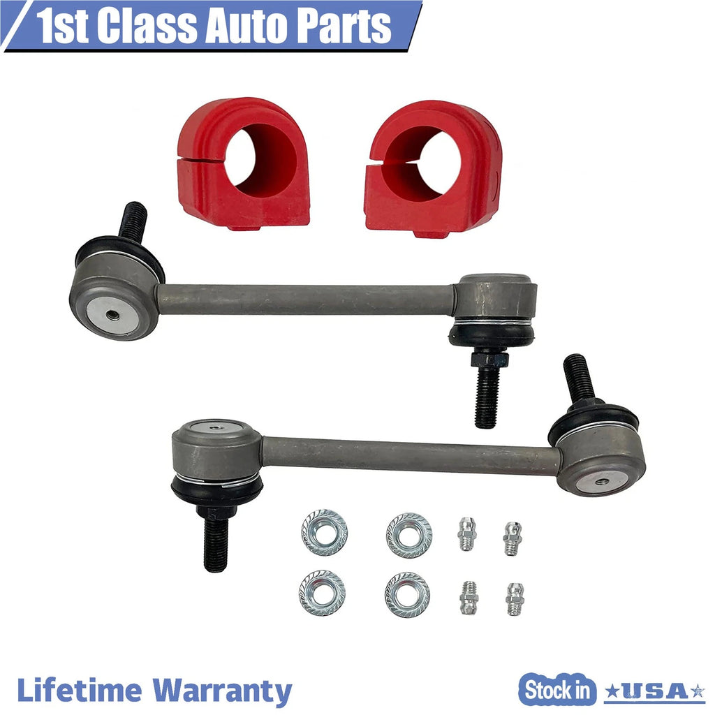 Set of 4 Front Sway Bar Links Bushings for Chevrolet Colorado GMC Canyon (2004–2011)