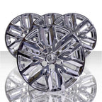 Set of 4 18" 6 V Spoke Snap-On Wheel Skins for 2017-2019 GMC Acadia SLT - Chrome