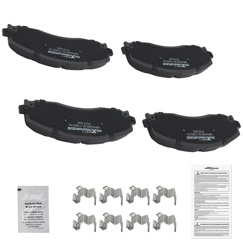 Set of 4 Rear Ceramic Brake Pads for Ford F-350 Super Duty (2013–2022)