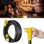 20FT 30A RV Extension Cord for Generator Inlet Box (L14-30P to L14-30R)