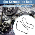 Set of 1 Serpentine Belt for Honda Civic (2001–2005) No. 56992PLM003/56992PLM505