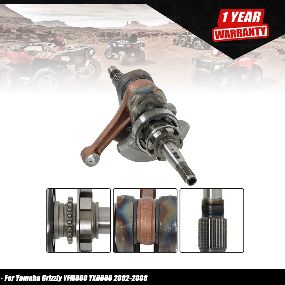Crankshaft Assembly for Yamaha Grizzly YFM660 YXR660 (2002â2008)