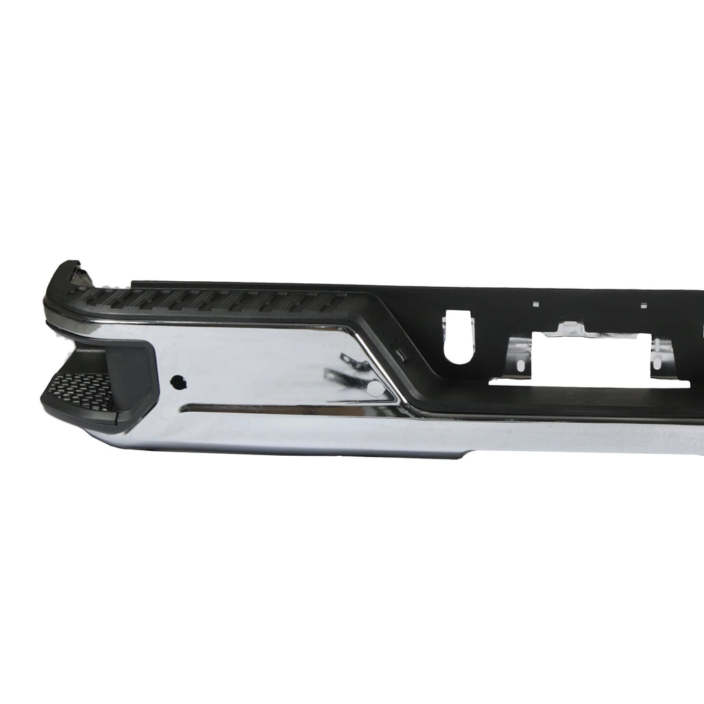 Chrome Rear Bumper for Chevy Silverado 1500 GMC Sierra (2019–2024)