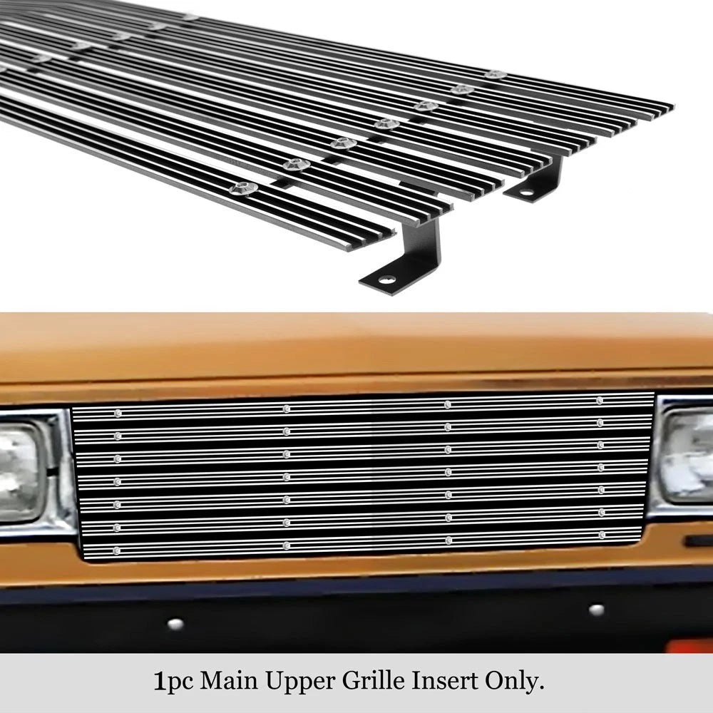 Chrome Wide Rivet Billet Grille for Chevy S10 Blazer S15 Jimmy (1982–1990)