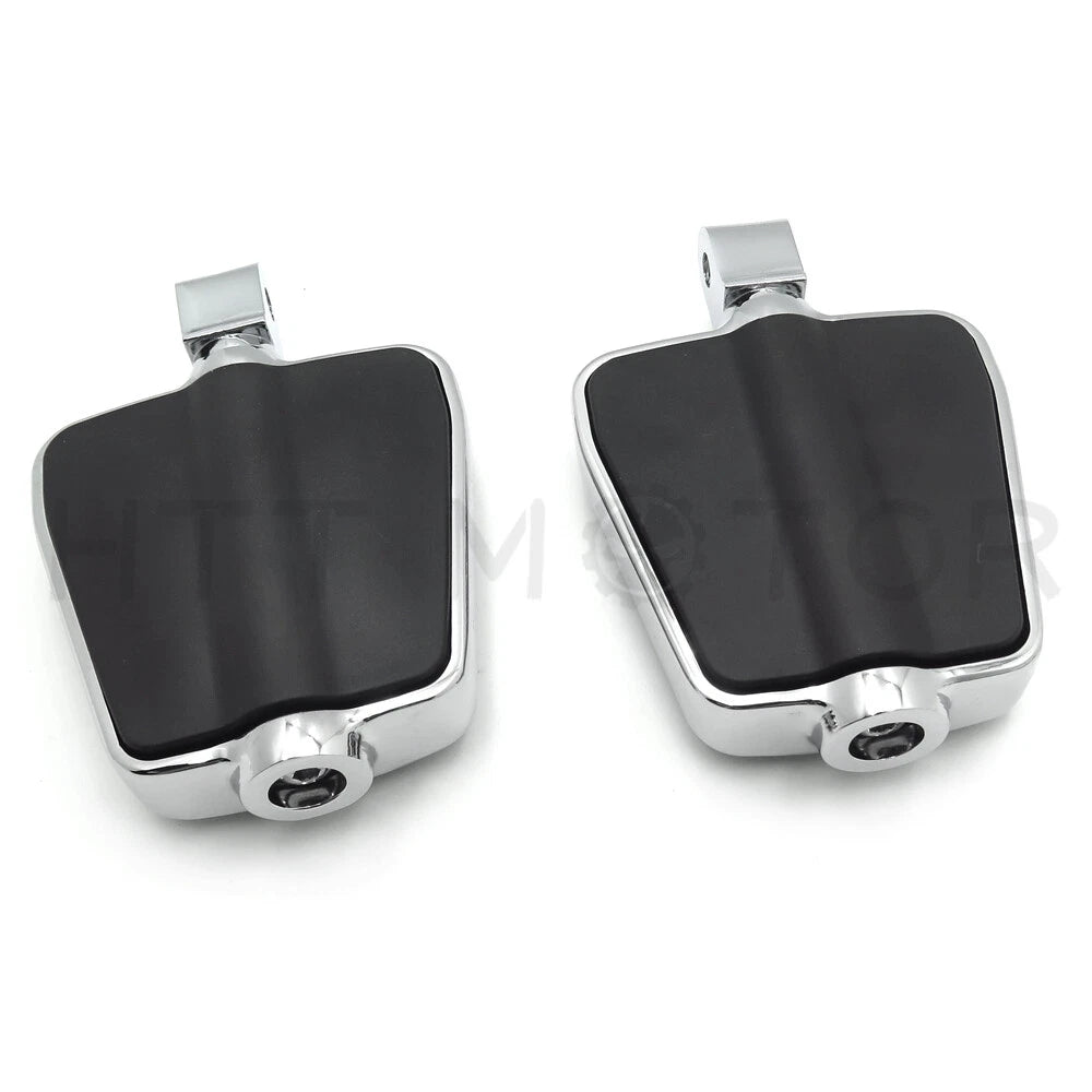 Chrome Rubber Footpegs for Honda Fury VT1300, Shadow Aero, Phantom, Spirit (2009–2023)