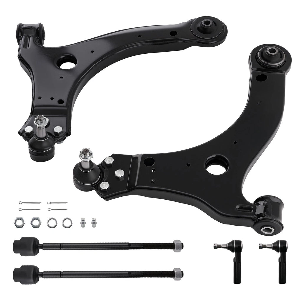 6x Front Lower Control Arms Tie Rods for Chevy Impala Grand Prix (2000–2013)