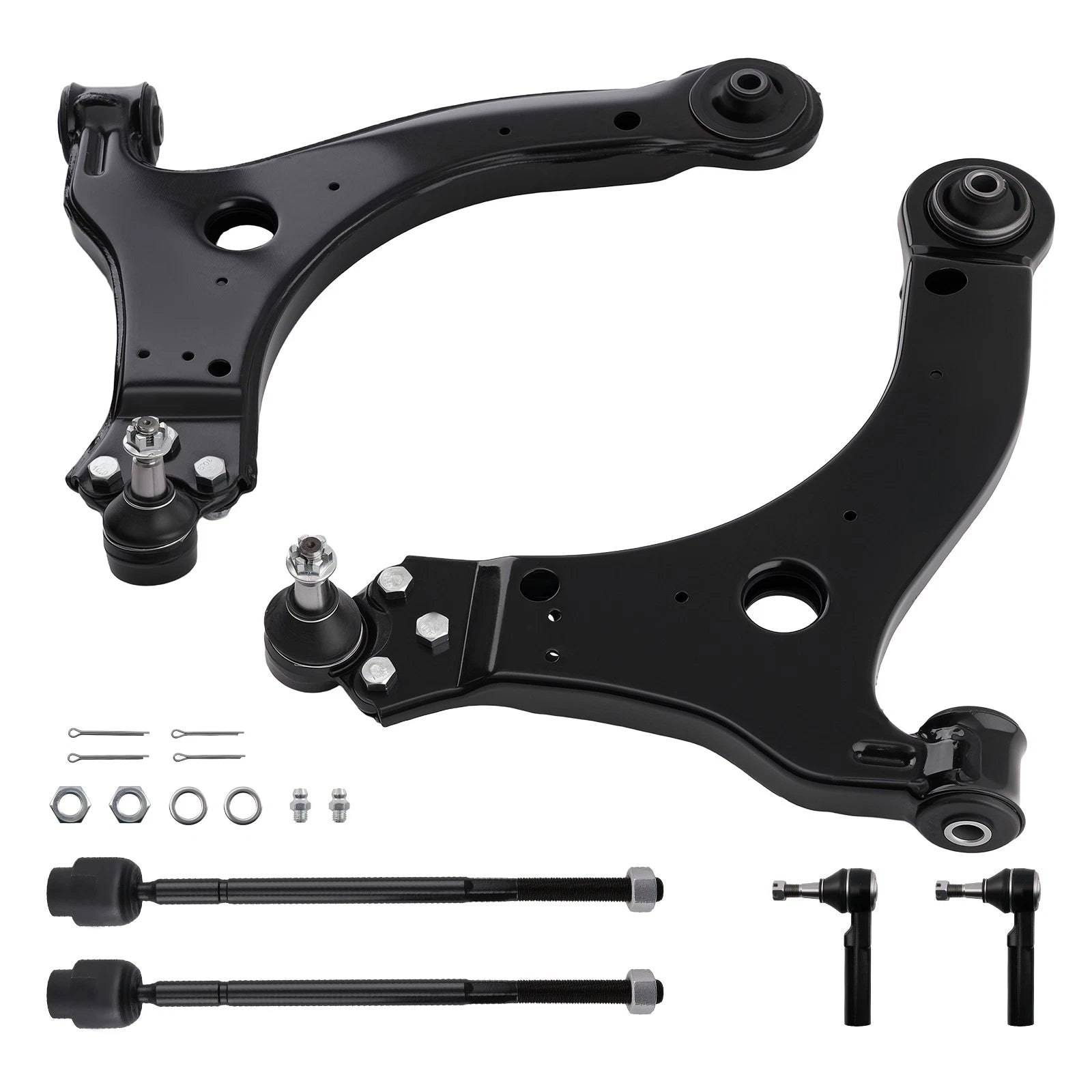 6x Front Lower Control Arms Tie Rods for Chevy Impala Grand Prix (2000–2013)
