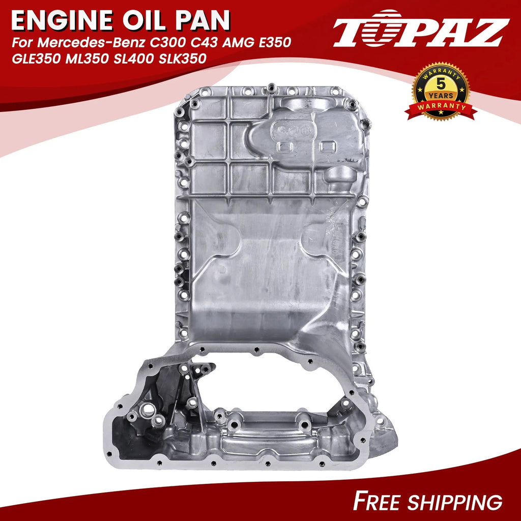 Engine Oil Pan for Mercedes Benz C300 C43 AMG E350 GLE350 ML350 SL400 SLK350 (2015–2020)