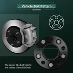 4X 1.25" Hub Centric Wheel Spacers 5x115 14x1.5 for Dodge Challenger (2008–2023)