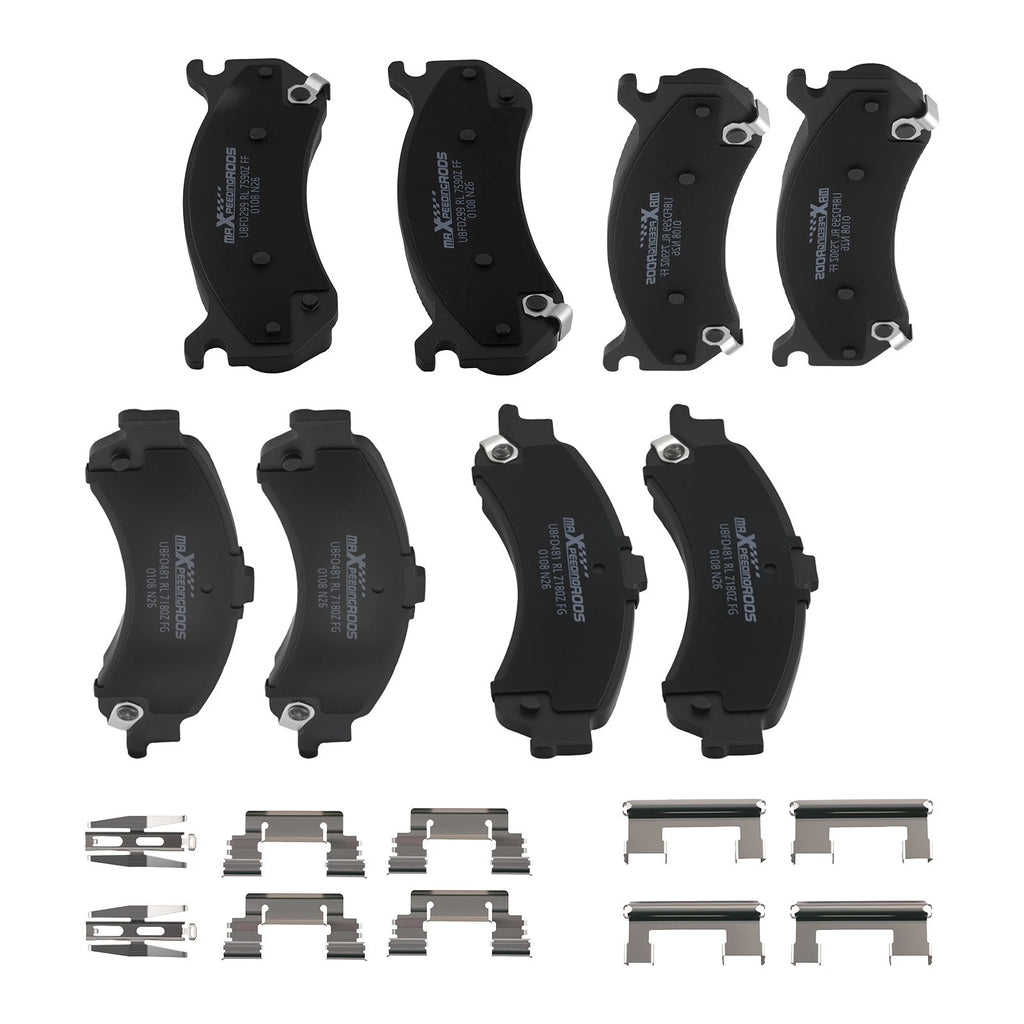 8pcs Ceramic Brake Pads Kit for Chevrolet Tahoe/GMC Yukon (2000–2006)