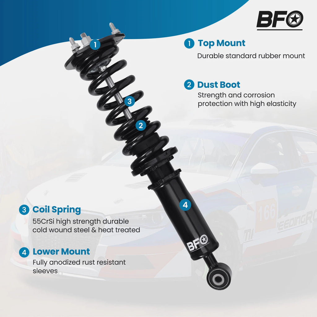 Coilovers Shock Struts Kit for Lexus IS 300, IS 200, Toyota Altezza (2001–2005)