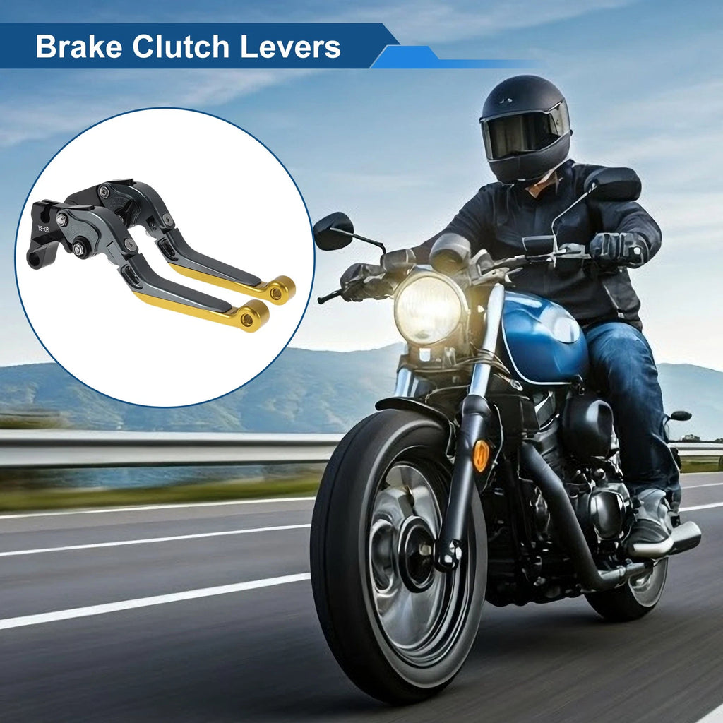 Adjustable Brake Clutch Lever for Honda CBR600RR (2003–2016) Titanium Gold Tone
