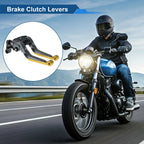 Adjustable Brake Clutch Lever for Honda CBR600RR (2003–2016) Titanium Gold Tone