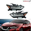 LED Headlights for Nissan Maxima (2019–2021) Chrome Housing Pair