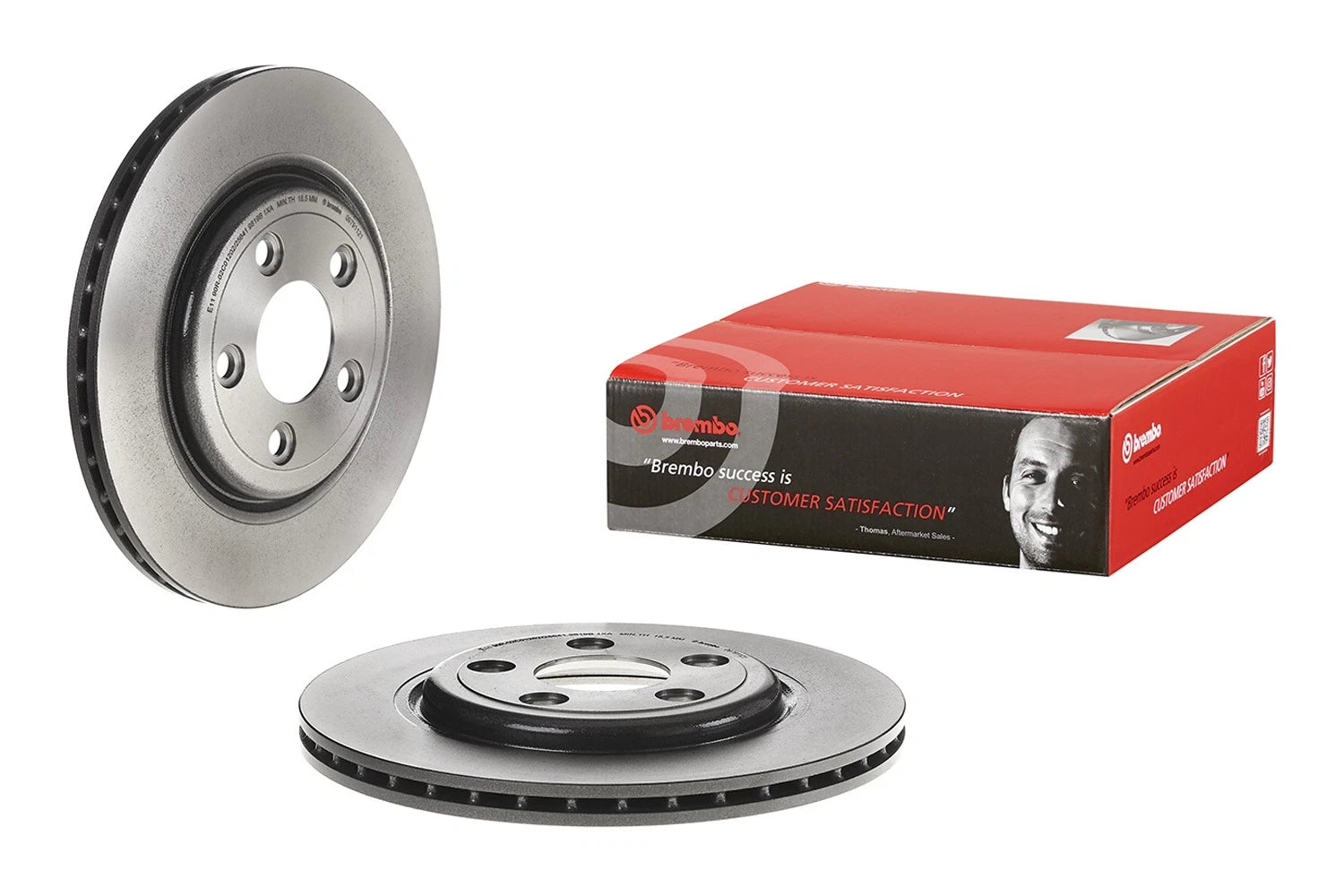 Brembo Coated Brake Disc Rotor for Ford Jaguar Lincoln