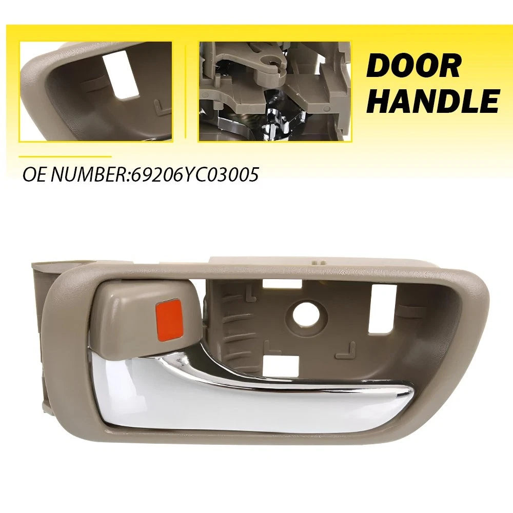 Door Handle for Toyota Camry (2002–2006) Chrome Beige Left Inner