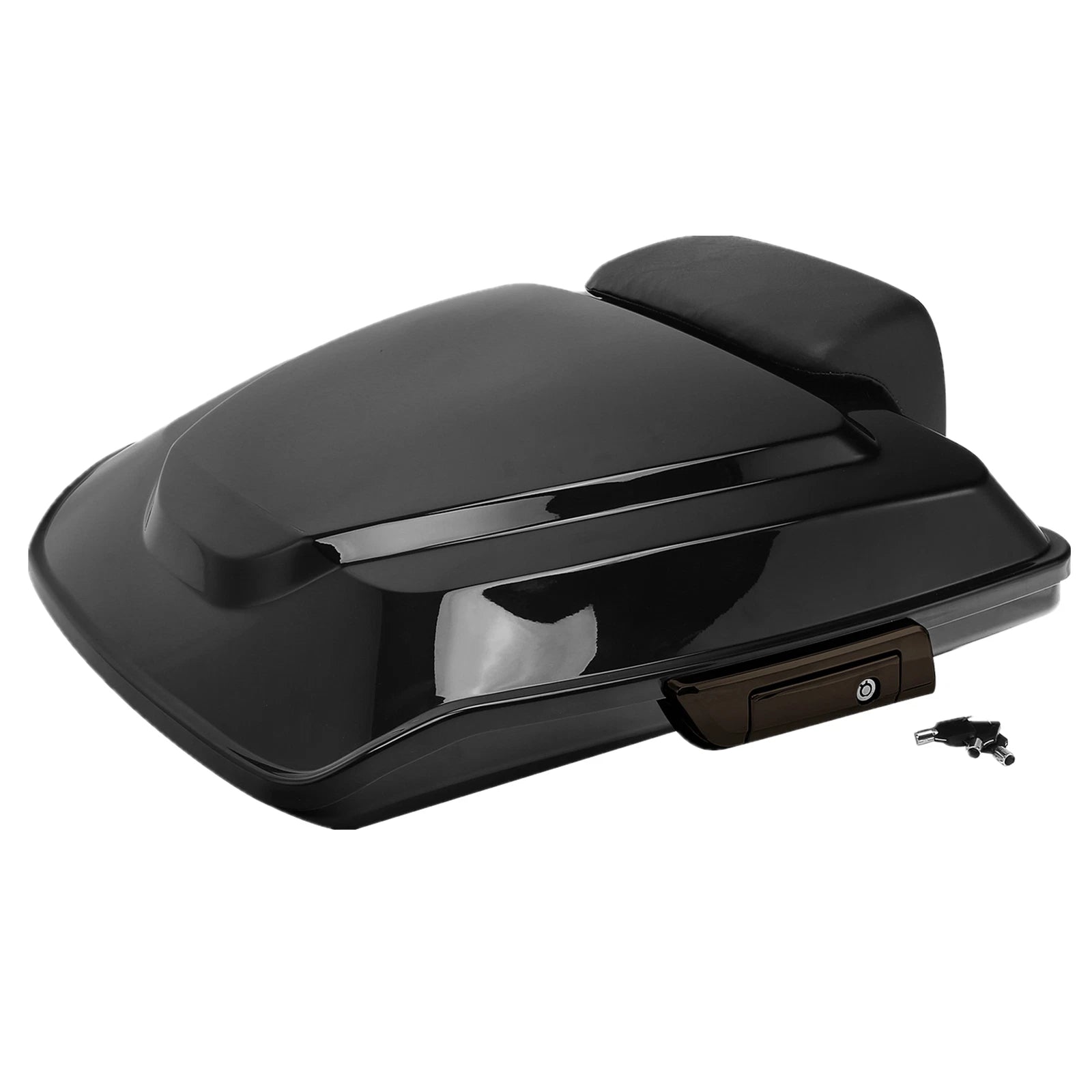 Black Razor Trunk Backrest Pad for Harley Touring Road Glide (2014–2025)