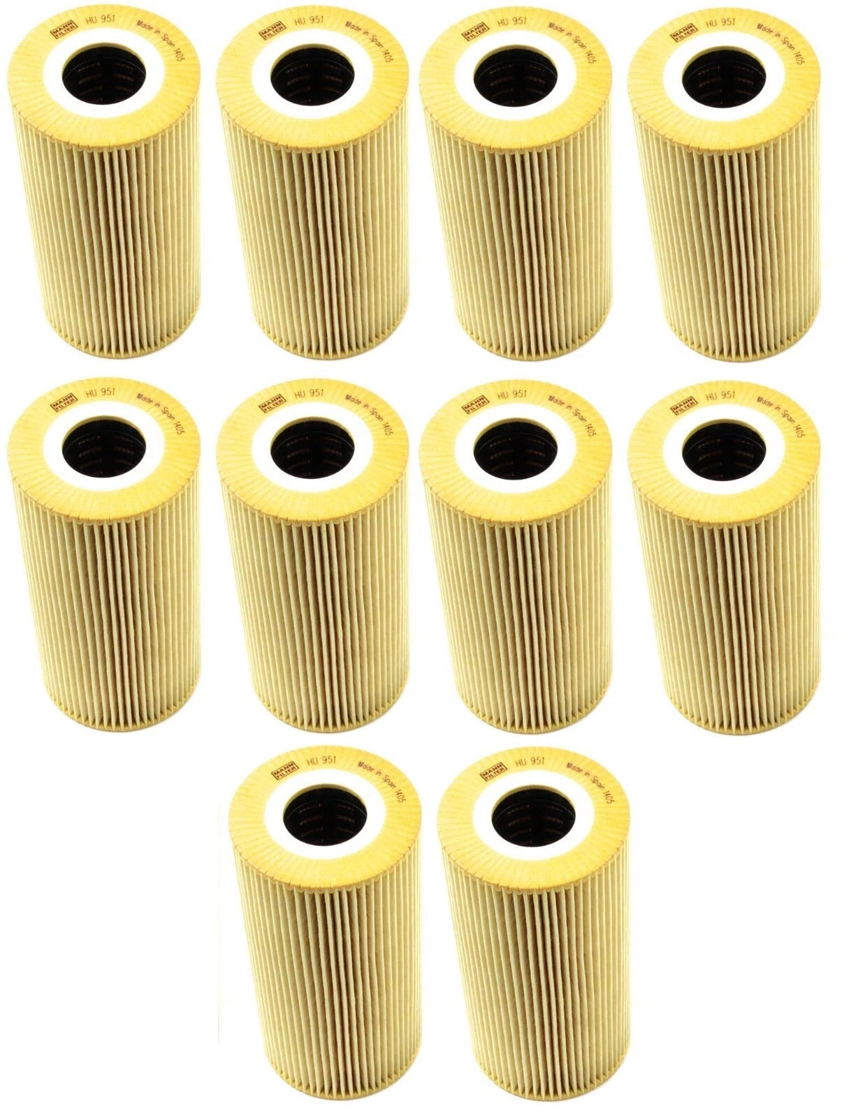 Set of 10 Engine Oil Filters for Mercedes-Benz W210 S210 (1996–2002)