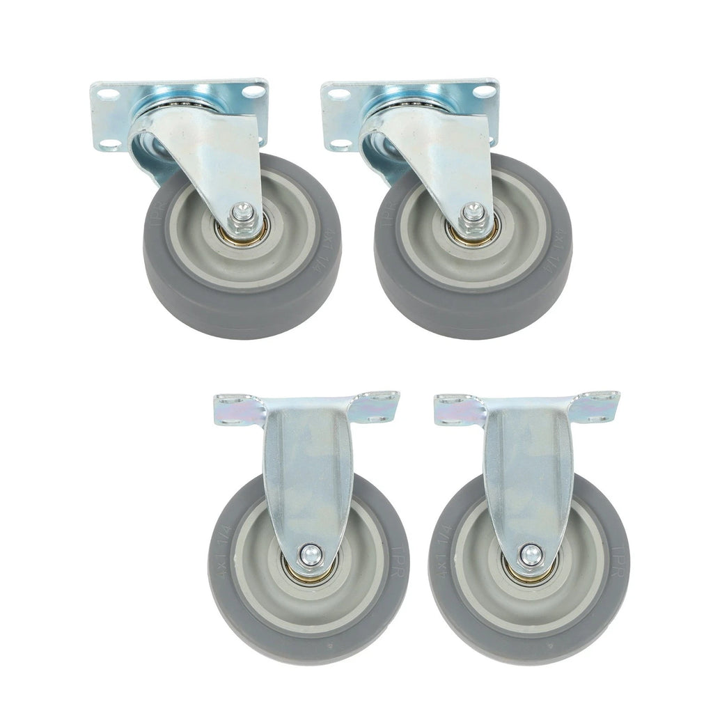 Set of 4 Heavy Duty Swivel Caster Wheels for Various Applications