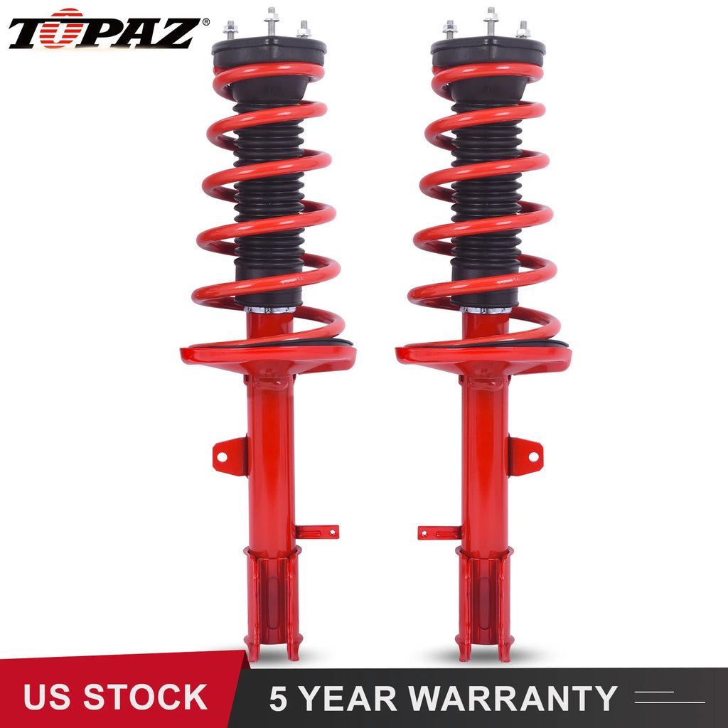 Set of 2 Rear Struts with Coil Spring for Toyota Highlander Lexus RX300 (2001–2007)