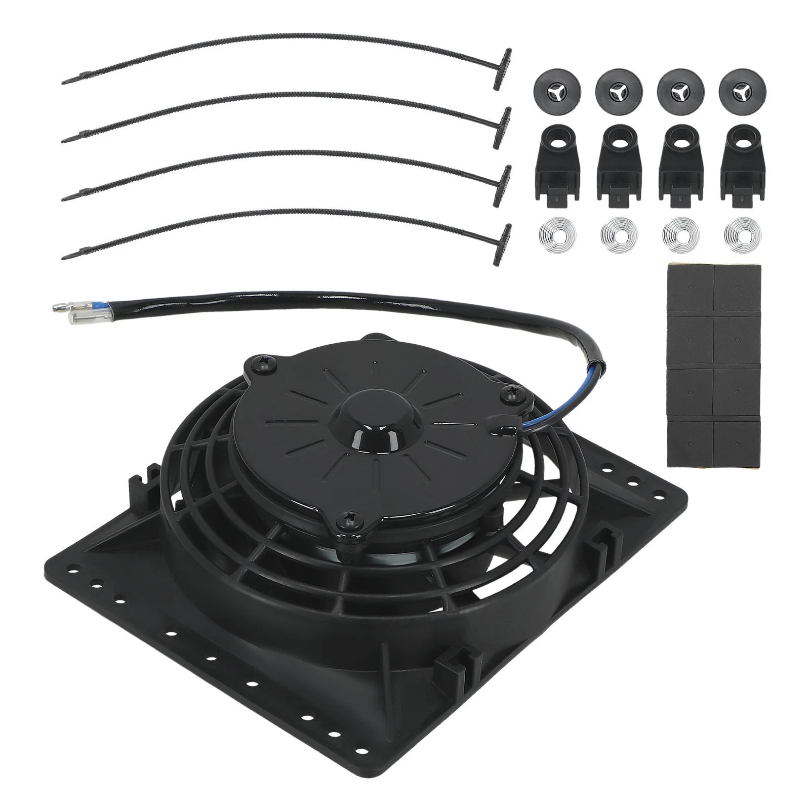 6'' Slim Push Pull Electric Radiator Cooling Fan Mount Kit Universal 12V 80W
