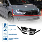 Front Upper Hood Bumper Grille for Honda Odyssey (2018–2021) Black