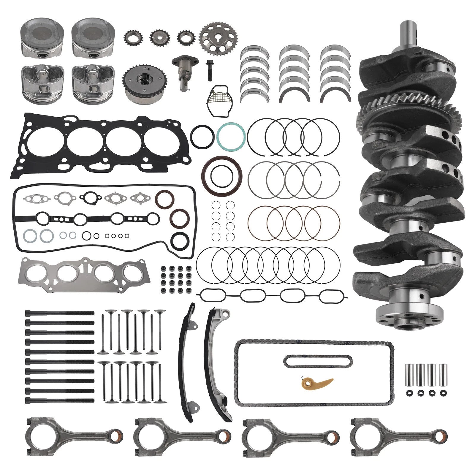 Engine Rebuild Kit for Toyota 2AZ-FE 2.4L VVT-i Highlander Camry RAV4 (2001–2011)