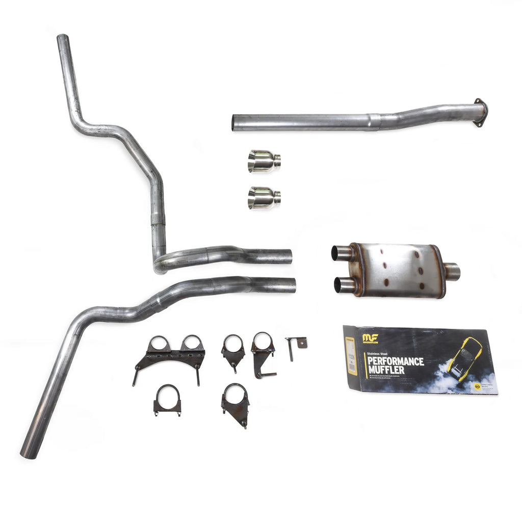 Dual Exhaust Kit for Toyota Tacoma (2016–2023) Magnaflow Stainless Tips