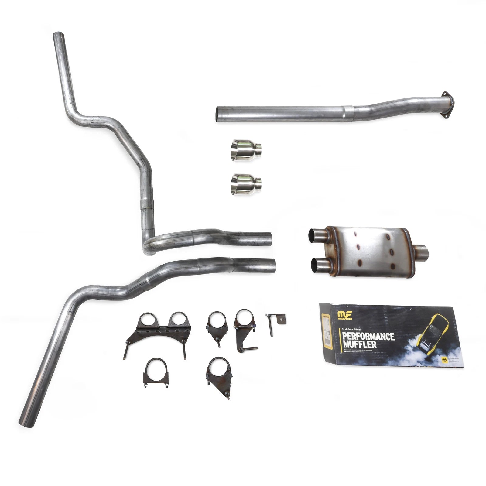 Dual Exhaust Kit for Toyota Tacoma (2016–2023) Magnaflow Stainless Tips