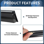 Set of 4 Window Deflectors for Chevrolet Malibu (2013) - Black Vent Visors